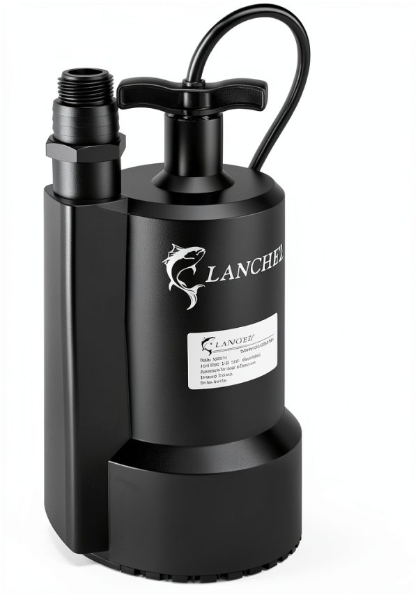 Lanchez Submersible Sump Pump 115V 450W Black Q450211-2