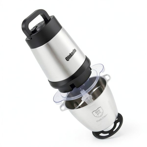 Qinkada Meat Grinder 500W Stainless Steel Manual-3
