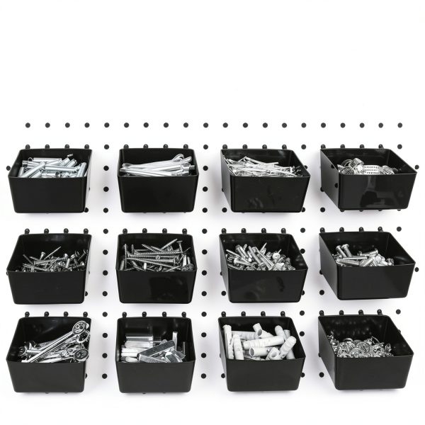 Pegboard Hook Set 300-Piece Black SEDY Durable Metal Organizer-6