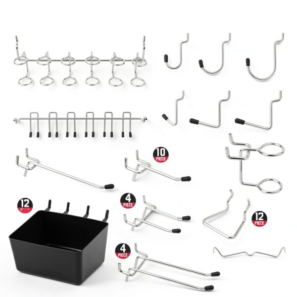 Pegboard Hook Set 300-Piece Black SEDY Durable Metal Organizer-4