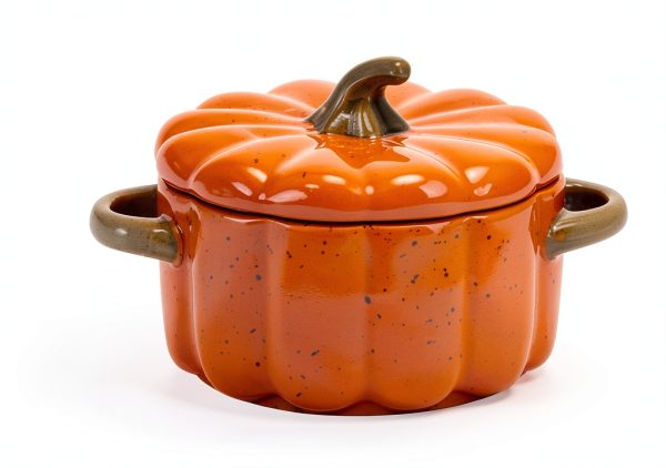 10 Strawberry Street Pumpkin Patch 4" Mini Stoneware Tureens, Set of-3