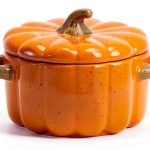 10 Strawberry Street Pumpkin Patch 4" Mini Stoneware Tureens, Set of-0